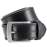 waist width of 150 cm, can be shortened, Pierre Cardin logo on the belt tip, with satined nickel fre