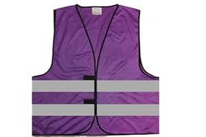 MISTER WARNWESTO Warnweste BZW. Signalweste bunt mit reflektierenden Streifen blank