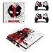 Produktbild THTB Playstation 4 Slim + 2 Controller Aufkleber Schutzfolien Set - Deadpool /PS4 S