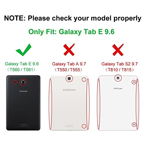 Fintie Samsung Galaxy Tab E 9.6 Hülle Case – Ultra Schlank Superleicht Ständer Smart Shell Cover Schutzhülle Etui Tasche für Samsung Galaxy Tab E T560N 24,3 cm (9,6 Zoll) Tablet-PC, Die Galaxie - 2