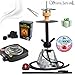 Produktbild Shisha Set mit Shisha Amy Vega Klick II, Kohleanzünder, Naturkohle, Kaminkopf, Dampfsteine und eine kleine Überraschung (Schwarz / Schwarz-Matt)