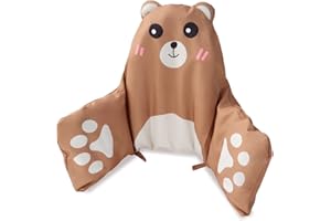 LOMGWUMY Cushion for High Chair, High Chair Cushion Pad for IKEA Antilop Highchair, High Chair Seat Pad, Built-in Inflatable Cushion, Soft and Comfortable, Baby Sitting More Comfortable (Brown Bear Pattern)