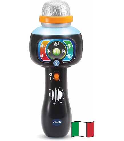 Bontempi Microphone sans fil avec haut-parleur pour chant en duo - Instruments de musique pour enfants