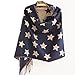Produktbild LI&HI Fashion Damen Accessory Umschlagtücher Sterne Quaste Doppelseitige Verschleiß Wolle Schal Fransen Schal SCARF Schalkragen lang Halstücher wärmer Stulpen Kopftücher
