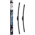 Bosch Wiper Blade Aerotwin AR801S, Length: 600mm/530mm – Set of Front Wiper Blades - Only for Left-Hand Drive (EU)