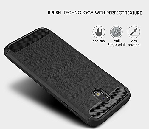 Kaira Premium Shock Proof Carbon Fibre Brushed Textured Armour Series - Samsung Galaxy J7 Pro Anti Scratch, Perfect Fit, Ultimate Protection from Drops in Slim profile, Air Cushion Anti Shock Technology Durable Impact Resistant Flexible TPU Phone Back Case Cover for Samsung Galaxy J7 Pro (Carbon Black) RS.249 (75.00% Off) - Amazon