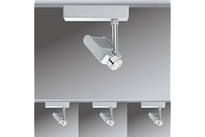 ‎MILI-LEUCHTEN 4er Set Paulmann URail Spot Schienensytem Stangensystem 230V Chrom matt inkl. LED Leuchtmittel (95215.04)