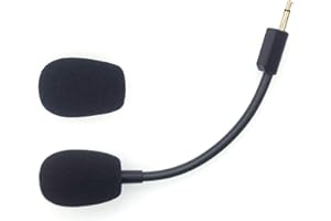 REEYEAR Microphone de rechange pour casque de jeu sans fil Razer BlackShark V2, V2 Pro, V2 Special Edition avec suppression du bruit Jack 3,5 mm BlackShark PC avec 2 housses en mousse