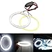Produktbild GrandView 1 Paar (2 Stück) Standlichtringe COB LED Angel Eyes (80MM-Weiß)