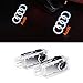 Price comparison product image COGEEK 2 PCS Logo Laser Projector Door Under Puddle Lights For Audi A4 A3 A6 Q7 Q5 A1 A5 80 TT A8 Q3 A7 R8 RS (Audi)