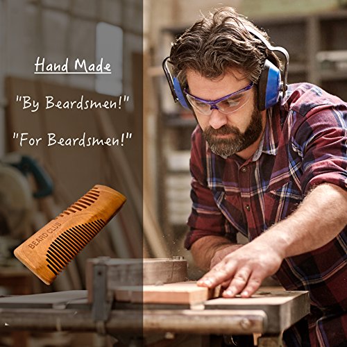 Luxuriöser hölzerner Bartkamm | Beard Club | Der beste Bart- & Schnurrbartkamm für Männer | Zweifach verwendbare Zinken | Ein toller Taschenkamm | handgefertigt in bester Qualität - 6