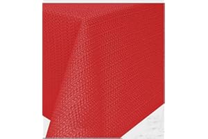 Schwar Textilien Gartentischdecke Tischdecke Weichschaummaterial rutschfest wetterfest 6 Farben Farbe Rot Größe 110x140cm eckig