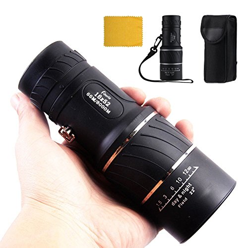 Pealiker 16x52 HD Monocular Telescope,Outdoor Portable Dual Focus Optics Zoom Lens Monoculars for Bird Watching Hunting… - Image 6