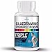 Produktbild glucosamin chondroitin msm hochdosiert kapseln –100% natürliche unterstützt gesunde Knochen, hilft bei gelenke schmerzen und unterstützt die Entwicklung von Knorpeln - 120 gelenke kapseln(tabletten)
