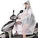 Produktbild Raincoat Xia Jungen und Mädchen Mode Regenmantel Erhöhen Dicke Anti-Drift Poncho Elektroauto Motorrad Fahrrad Wasserdicht Anzug Umhang (Farbe : Transparent, Größe : L)