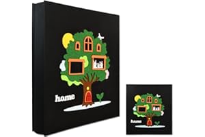 FAZHONGFA Kinderalbum für 10 x 15 600 Fotos, Stoffbezug, 63 Seiten, großes Album, Familienalbum, großes süßes Album, Jungen, Mädchen, Baby-Wachstums-Erinnerungsbuch