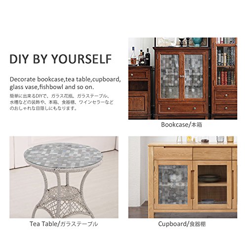 CottonColors statische 3D Fensterfolie, ohne Klebstoffe Sichtschutzfolie, Dekofolie, keine Phthalate, umweltfreundlich, 3 x 6,5 ft. (90 x 200 cm) - 4