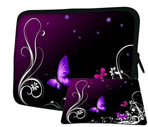LUXBURG 8 - 17,3 Zoll Notebooktasche Laptoptasche Tasche aus Neopren Schutzhülle Sleeve für Laptop / Notebook Tablet Plus Free Mouspad! Für Apple, Acer, Chromebook, Dell, HP, Lenovo, Samsung Laptop