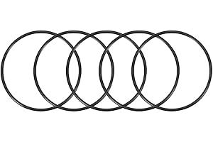 sourcing map 5pcs Nitrilo Caucho Tóricas Juntas 110mm OD 100mm ID 5mm Ancho, Métrico Sellado Empaquetadura O Ring Redondo Arandelas de Goma Surtidas para Grifos Cocina y Fontanería