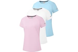 HOLURE Women's Rash Guard UPF 50+ Sonnenschutz Kurz/Langarm T-Shirts Leichte, schnell trocknende SPF UV Schwimm Shirts