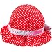 Ama-ZODE New Sweet Cute Baby Girls Children Sun Polka Dot Summer Hats Caps 4 Colors (Red)