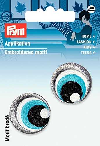 Prym Applikation Augen schwarz/weiß/blau - 2