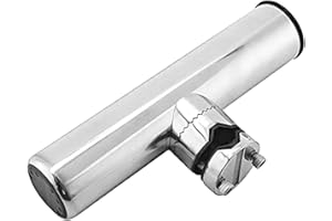 NAUTICA PIMAR PIMAR Portacanne con Morsetto in Acciaio Inox Diametro 25 32 Supporto per Canna da Pesca Regolabile su Rotaie Montaggio su Rotaie per Barche e Yacht Supporto per Binari