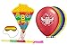 Produktbild partydiscount24 Pinata Set - Einschulung Schulanfang, Schlagstock, Augenbinde + 5 Luftballons ABC 123 Ø 30 cm