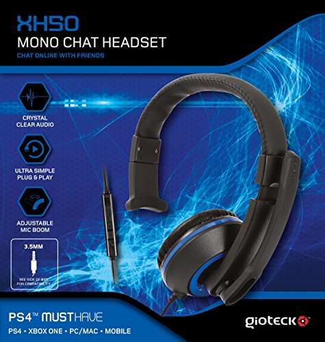 Preisvergleich Produktbild XH-50 wired Chat Mono Headset für PS4 [PlayStation 4 ]