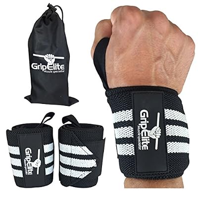 GripElite Muscle specialist Protège-poignet musculation de haute-qualité - Bande poignet - Évite les blessures - Protection optimale hommes et femmes - Idéal fitness, crossfit, gymnastique - Wrist wrap taille unique