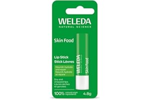 Weleda Skin Food Lip Stick, Dry & Chapped Lips, Natural Oils, Intensive Nourishment, For Men & Women, 100% Certified Natural, Organic, Vegan, 4.8g