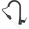 Delta Faucet Pull Down Kitchen Sink Faucet I 5 Year Warranty I Dual Spray Kitchen Faucet I 360° Swivel Spout I Ixa Jive Multi-Function Deck Mount Kitchen Mixer Sink Tap I Matte Black I 91355-BL