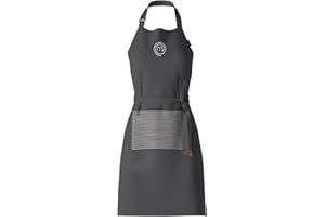 MasterChef Chef Apron for Men & Women, Cotton Cooking Apron with Pocket, Embroidered Detailing & Official Show Logo, Premium Quality Kitchen Garment, Adjustable Strap, One Size Fits All, Elite