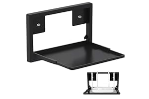 xiruiubao Soporte Pared de Router, Router Rack, Ajustable Estantería Pared para Routers Repetidor, Universal Estante De Almacenamiento para Proyector Pequeño/TV Box/Enrutador WiFi(28x22cm, Negro)