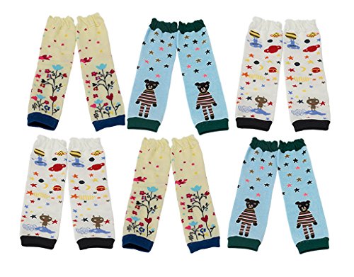 BONAMART ® 6 Pack Baby Kids Unisex Girls Boys Newborn Leg warmers