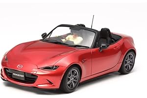 TAMIYA TAM24342 300024342 Mazda Veicolo 24342-1:24 MX-5, Riproduzione Fedele dell'originale, Kit di Costruzione in plastica, Fai da Te, Kit di modellismo, assemblaggio, Non Verniciato, Rosso