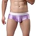 Produktbild Unterwäsche Männer Gebürstet Leichte Dehnung Hohe Gabel Briefs Sport Unterhose,Herren Slips Push Up Unterhose Knickers Shorts Unterwäsche JAMINY (Lila, XL)