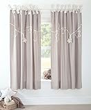 Mamas & Papas Millie and Boris Lined Tie Top Curtains 132 x 160 cm