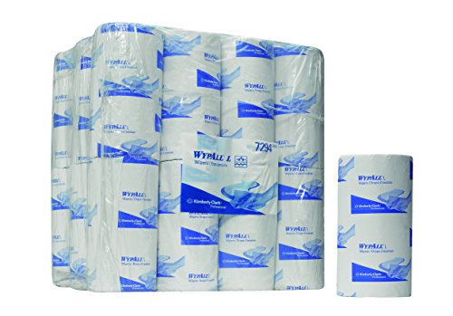 WypAll 7294 L20 Wipers, Airflex, 1-Ply, Small, 150 Sheets Rolls per Box, White (Pack of 24)