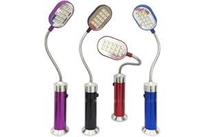 BESDIRECT Luce per barbecue, luci per barbecue magnetiche portatili a 360 gradi, lampada a LED regolabile per grill da esterno per barbecue, grigliate, campeggio, ciclismo, manutenzione dell'auto (Nero)
