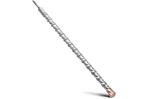 MOXPIFY 25 x 800 mm SDS Plus Broca con doble hélice, para hormigón, piedra, piedra natural