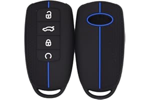 OTMIK Custodia in silicone per la copertura della chiave dell'auto adatto per Chery omoda C5 Tiggo 8 Plus 7 Pro Tiggo 8 Pro Arrizo 5 Accessori per chiavi a conchiglia (Linea Blu)
