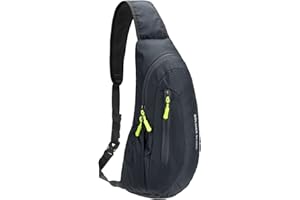 Gisdanchz Impermeable Nylon Mochila Bolso Pecho Cruzado Hombre Mujer para Deporte