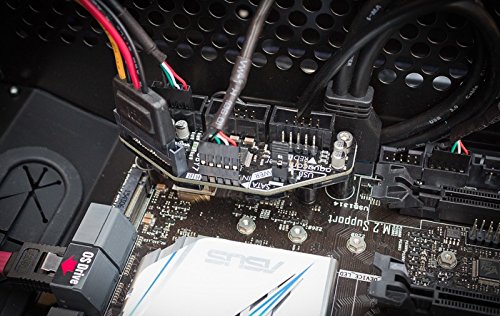 Aqua Computer 53230 HUBBY7 interner USB 2.0 Hub schwarz - 4