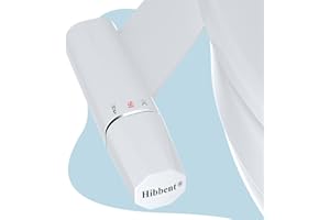 Hibbent Bidet à eau froide ultra-mince, accessoire pour toilettes avec double buse non électrique, pression réglable, facile à installer et à utiliser