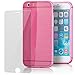 Produktbild Saxonia iPhone 6/iPhone 6S Hülle Aluminium Case + Panzerfolie Schutzhülle Alu Rahmen Bumper und Back Cover | Plexiglas Rückseite Rosa