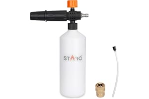 STARQ 1 Ltr Professional Snow Foam Lance/Canon with 1/4" Quick Connector Foam Blaster for Pressure Washer (Black)