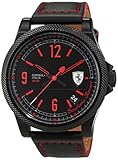 Scuderia Ferrari Orologi Herren-Armbanduhr Formula Italia S Analog Quarz Leder 0830271