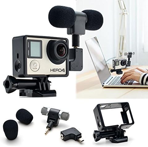 Accessory Kit for Motorcycle Helmet, Outdoor Sport Headset for GoPro HERO 4 3+ 3 2 1 SJ4000 SJ5000 SJ6000 Sports Camera