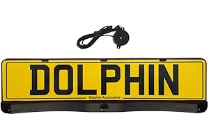 Dolphin Automotive Number Plated Mounted Parking Sensors Kit. 3 Reversing Sensors With Audio Alerts, Easy Fit Car EU/UK Number Plate Numberplate Surround System